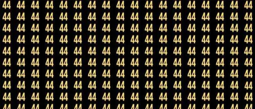 Kan du finne tallet 45 på under 5 sekunder? Bare et geni klarer det