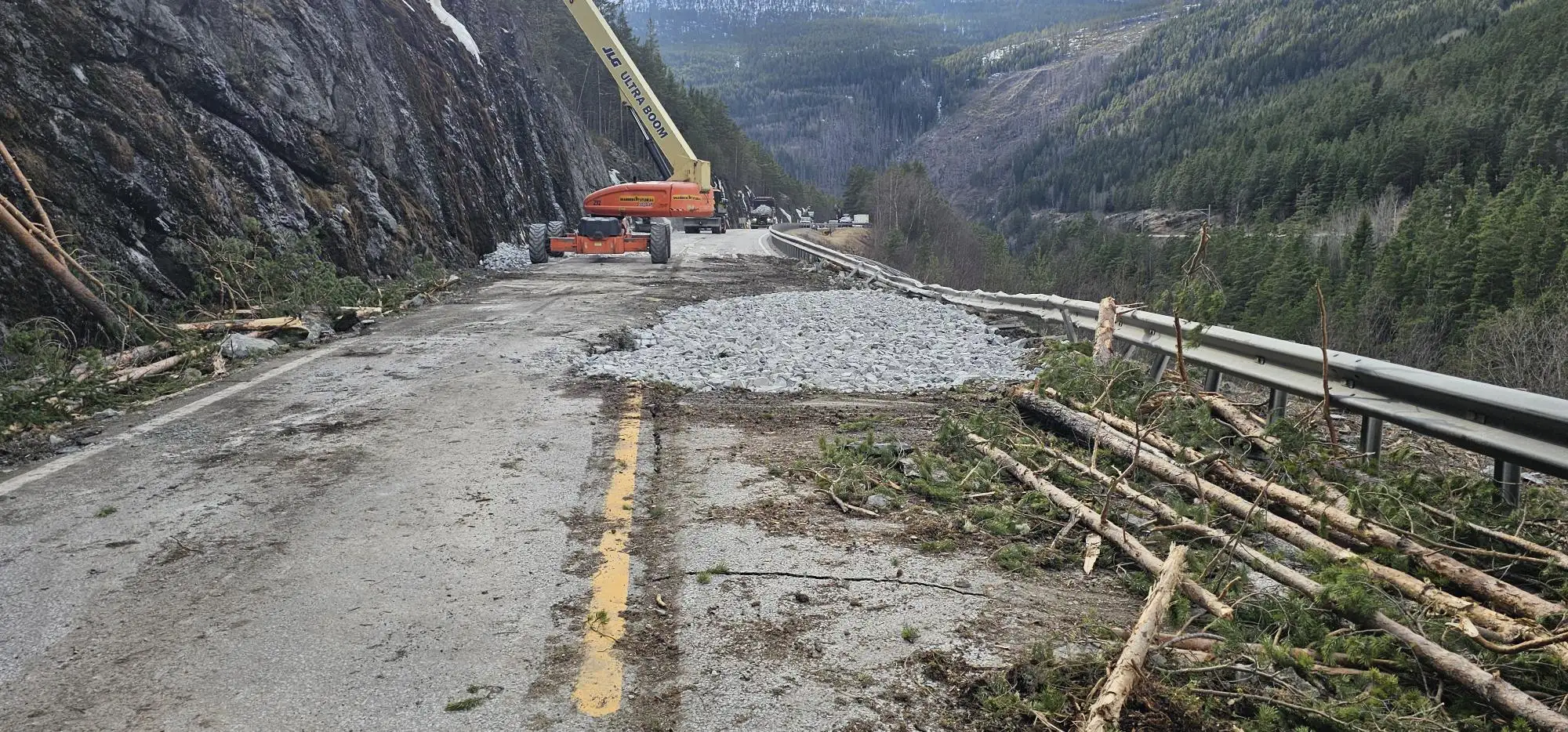E6 i Gudbrandsdalen åpner delvis fredag formiddag