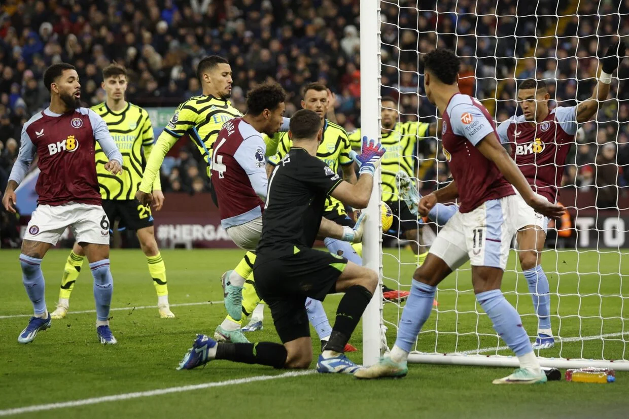 Aston Villa slo klubbrekord med seier over Arsenal