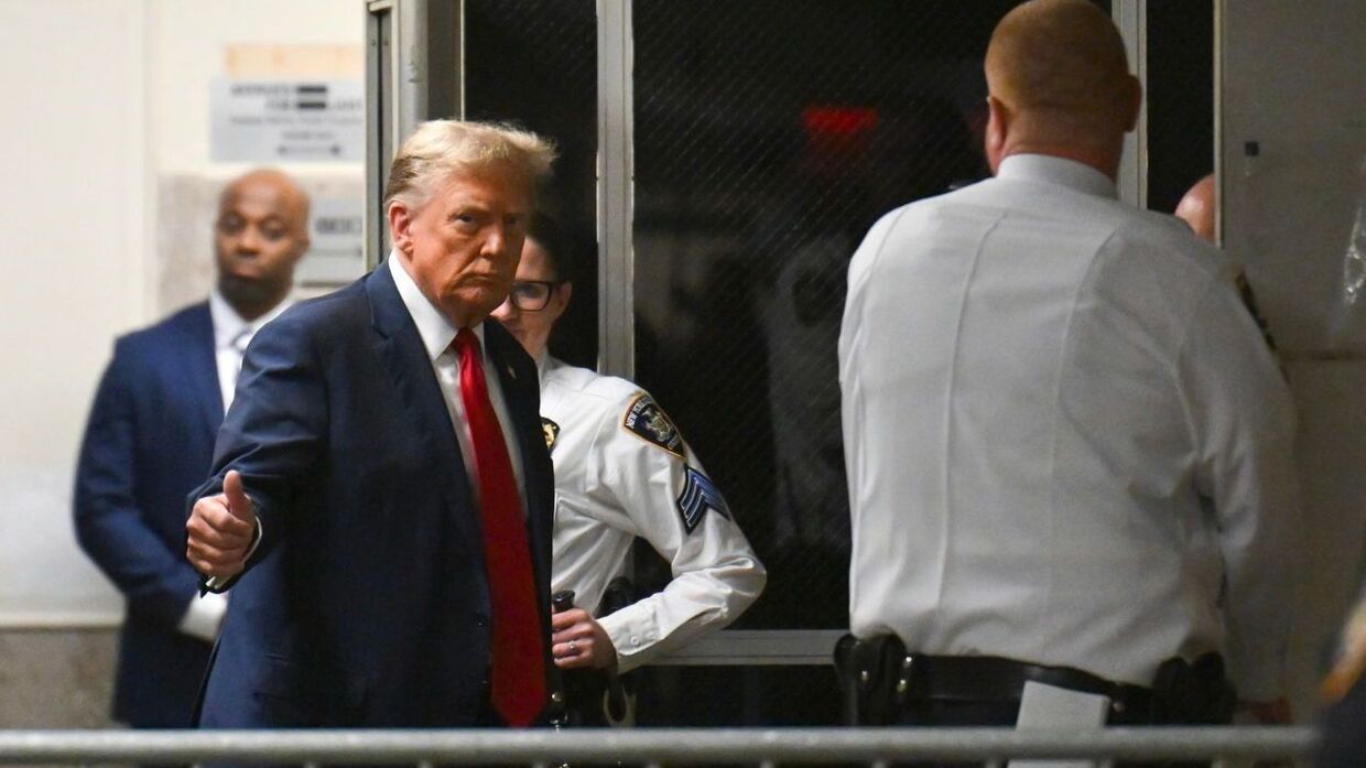 Trump sovnet under rettssaken