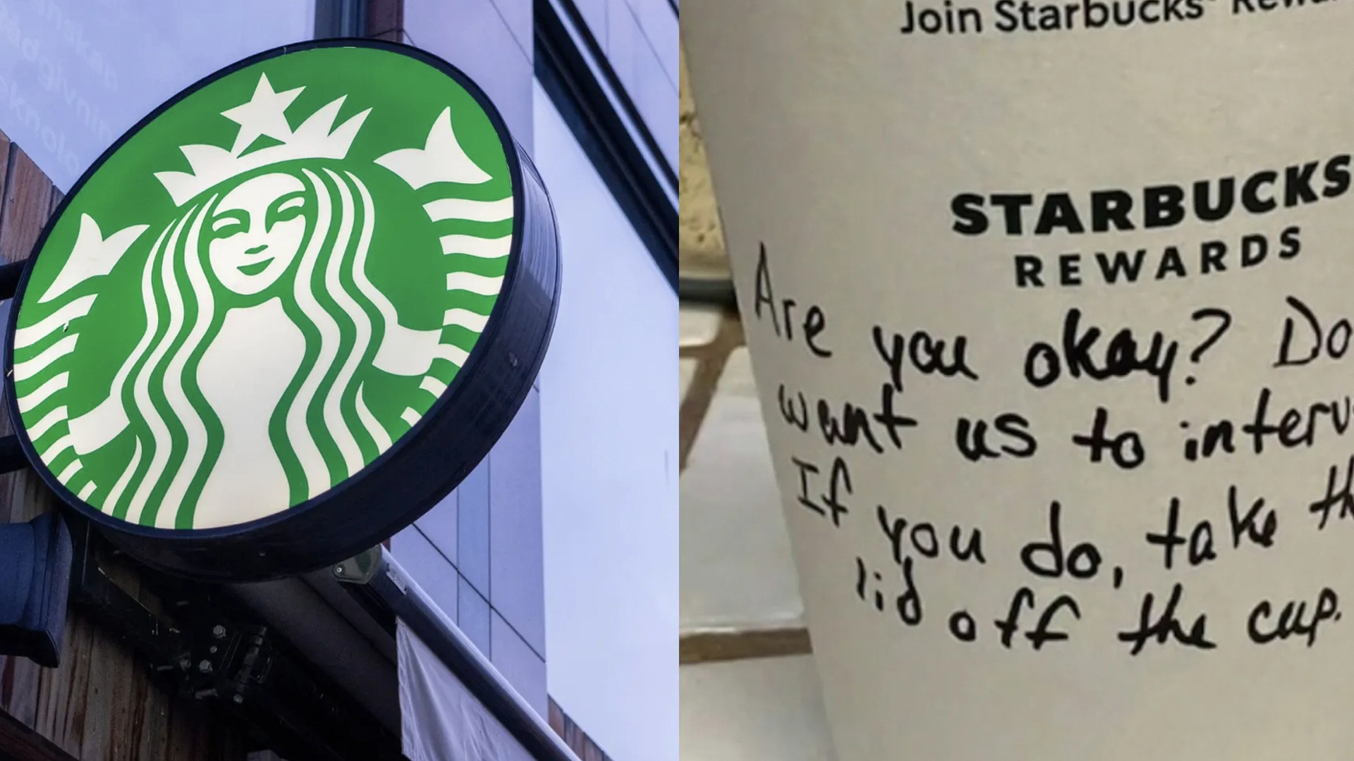 Starbucks-barista hylles: Skrev hemmelig lapp på koppen for å hjelpe ung kvinne