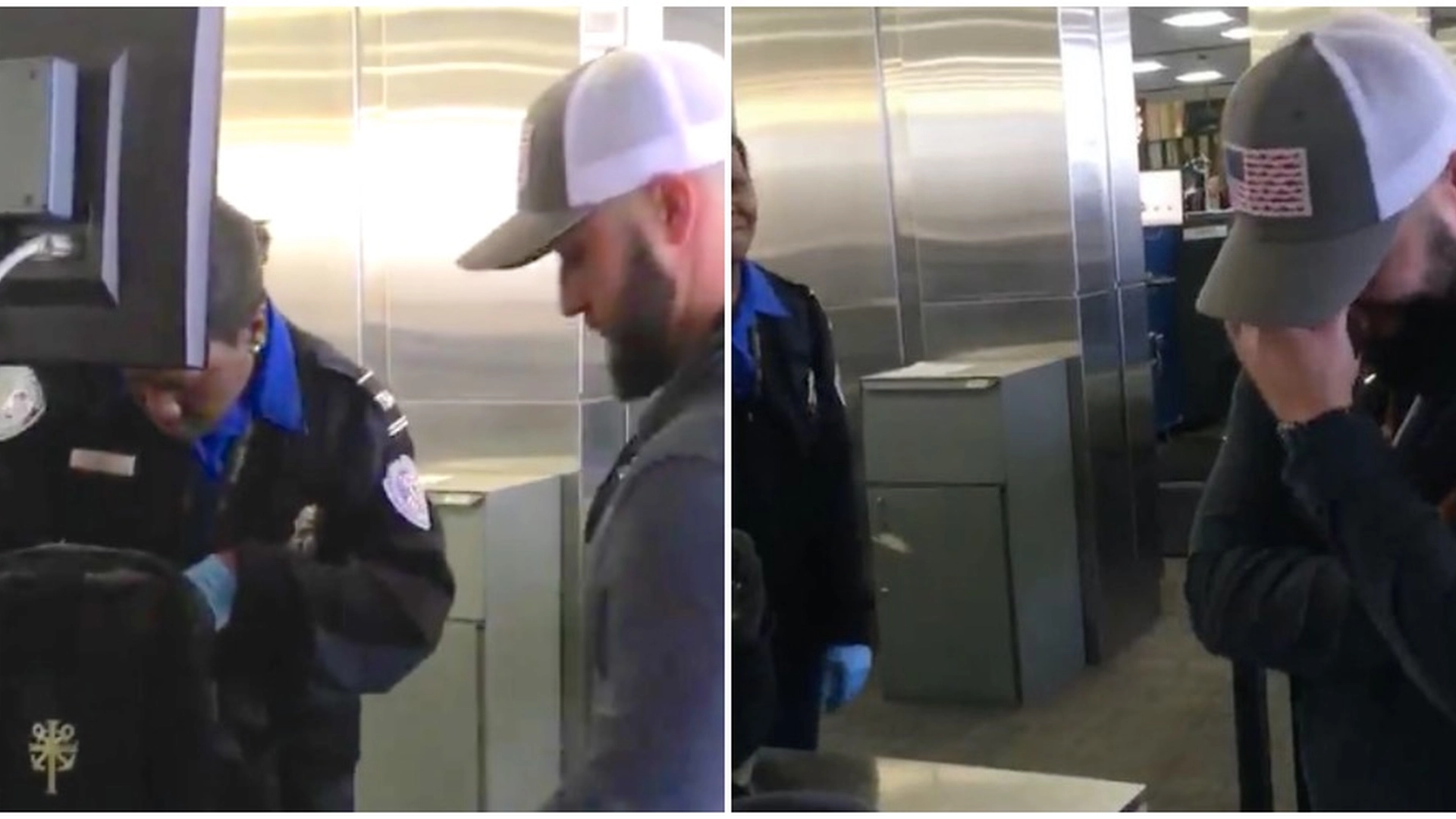 Pappa lager ellevill scene på flyplassen: Når de ser i sønnens bag, dukker det opp en uventet og pinlig overraskelse