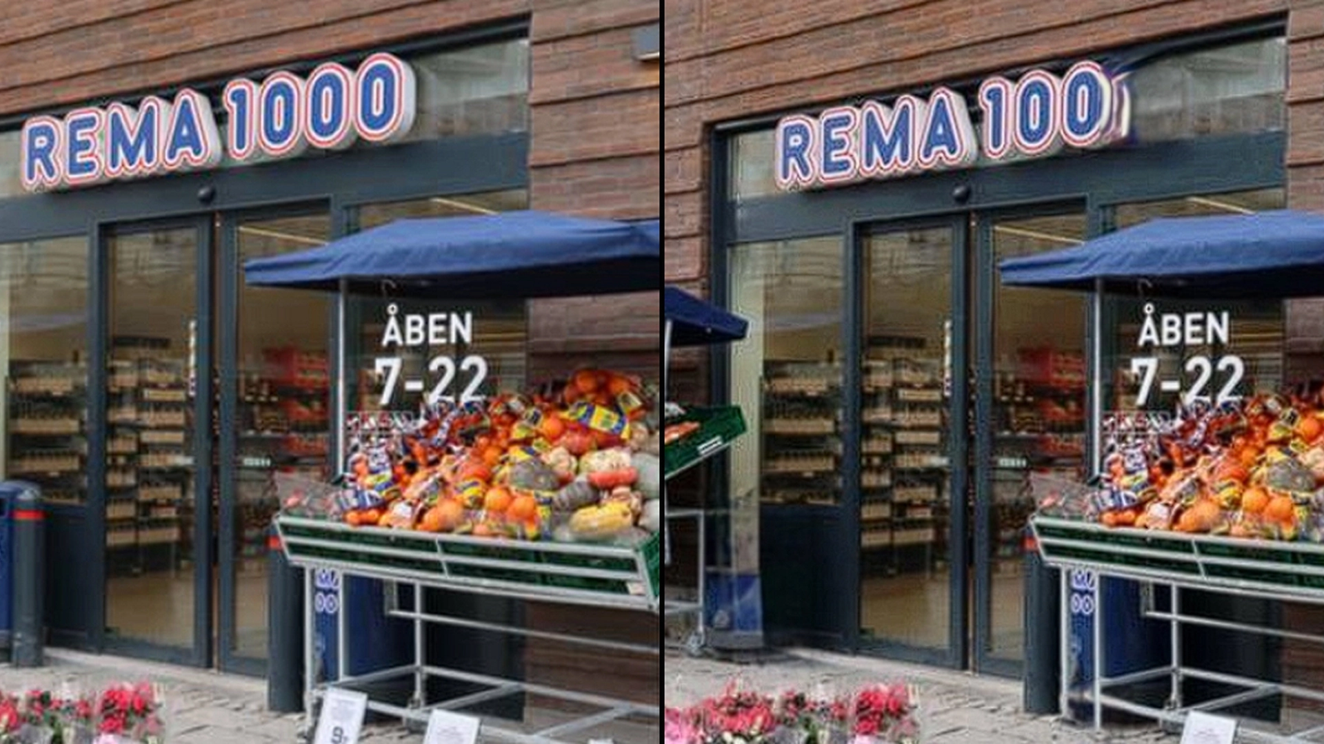 Dine øyne settes på prøve: Finn 5 feil på dette bildet av Rema 1000 på 17 sekunder