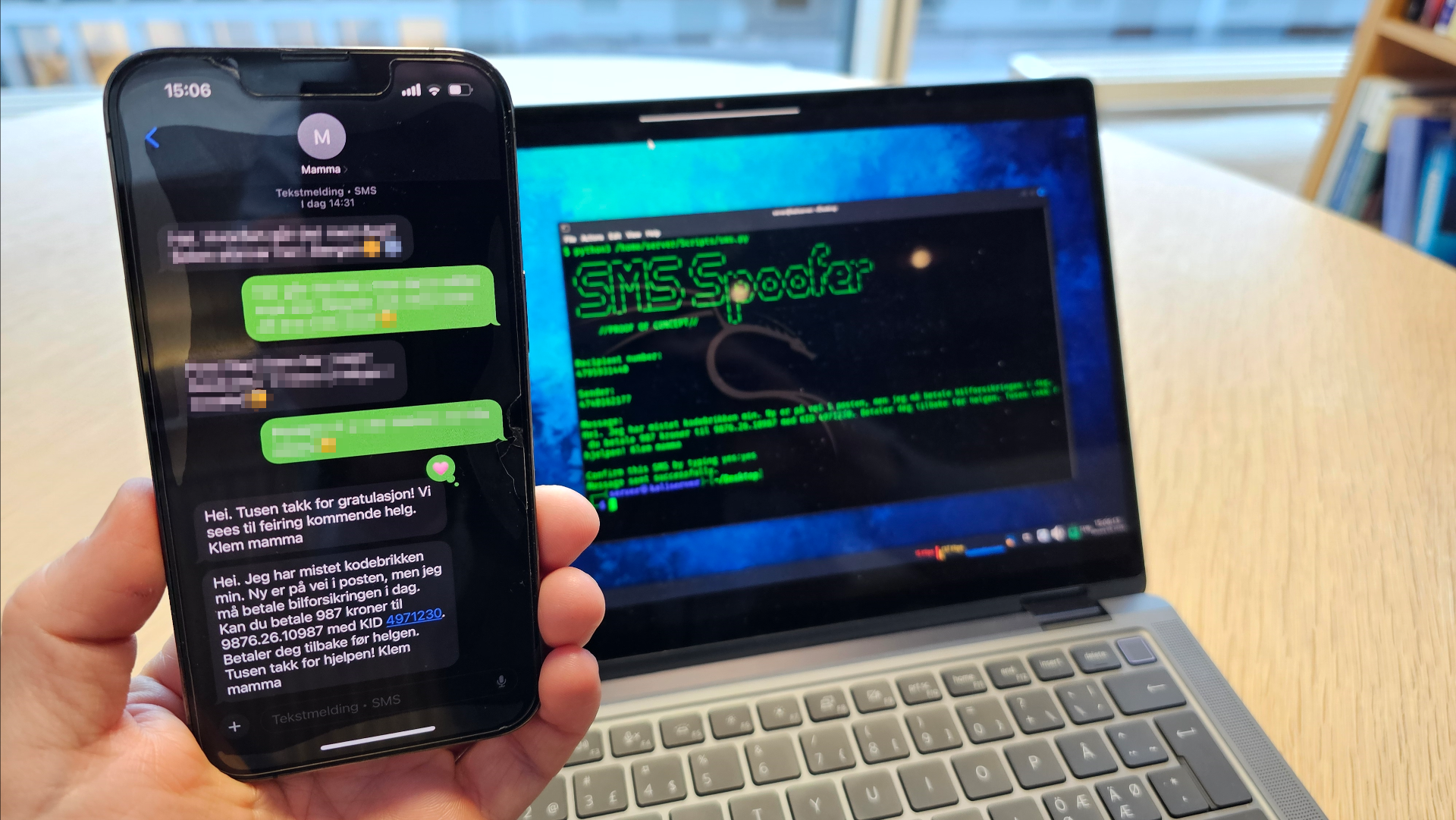 SMS-svindel: Kan du se forskjell på disse to meldingene?