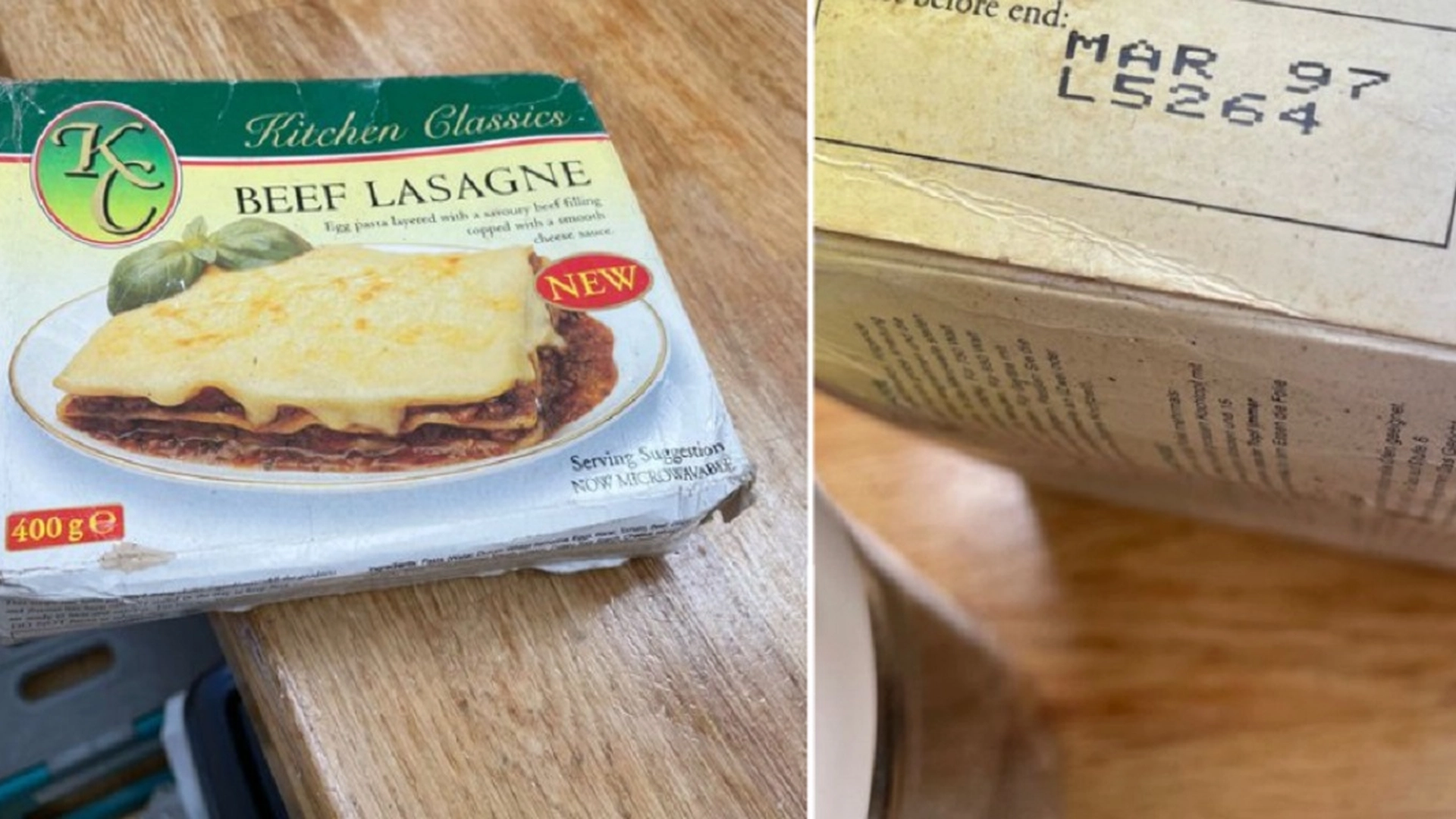 Kunne ikke tro sine egne øyne: Fant 26 år gammel lasagne under opprydding