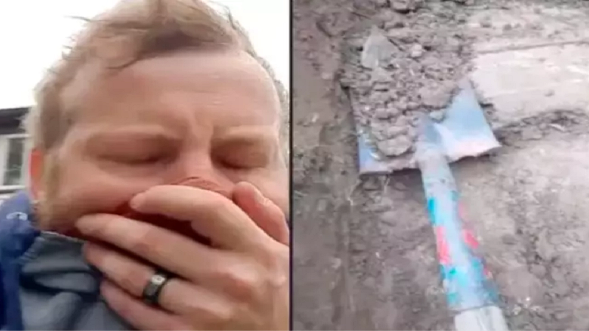 Mann finner eske når han begynner å grave i hagen: Han kom raskt til å angre