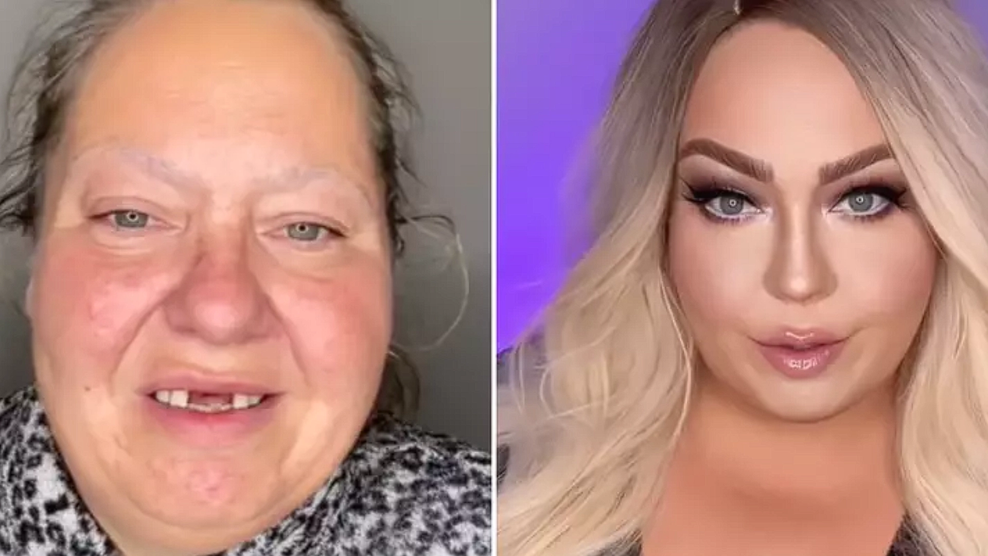 Kvinne viser sjokkerende transformasjon med sminke: Nå ser hun ut som Mariah Carey