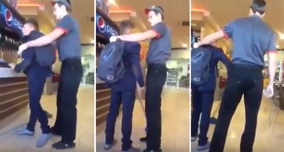 Burger King-ansatt slår to skolegutter og tvinger dem til å vaske gulvet