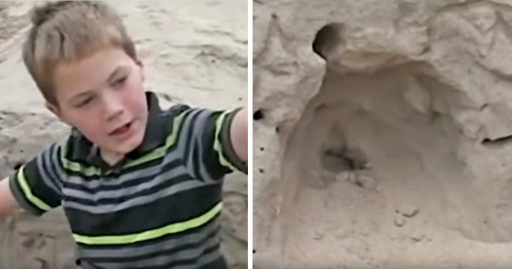11-årig gutt leker på stranden – så gjør han en skremmende oppdagelse i sanden