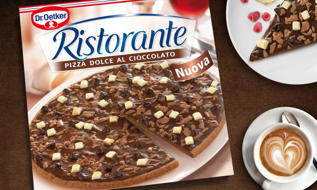 Dr. Oetker med ny smaksbombe: Sjokoladepizzaen er på vei til butikkene
