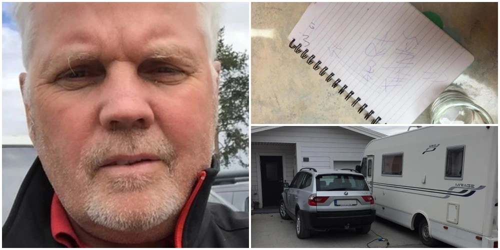Michael hadde innbrudd i campingbilen – brevet som tyvene etterlot gjorde ham rasende