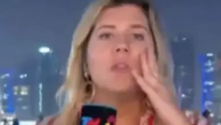 Journalist ranet på direktesendt tv under VM