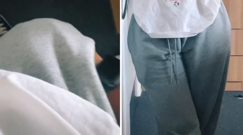 Kvinne låner kjærestens joggebukse: Så gjør hun forferdelig oppdagelse