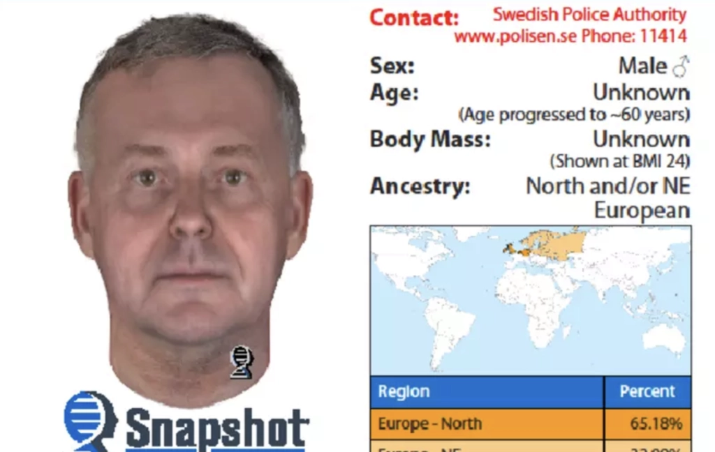 Mystisk drapssak: Politiet deler fantombilde
