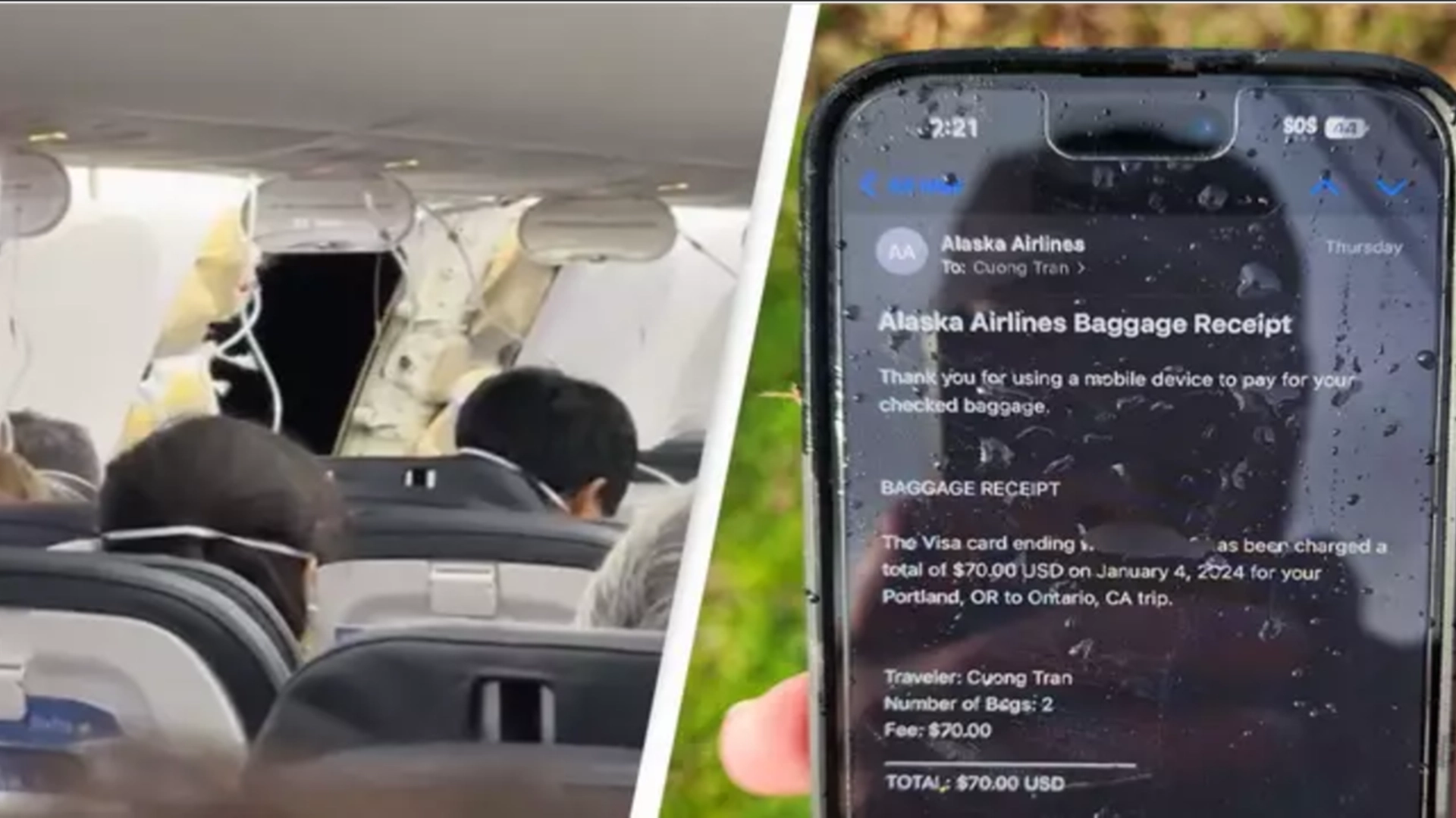 Flydøren ble revet av mens flyet var i 5 kilometers høyde: Nå er telefonen fra flyet funnet og den fungerer fortsatt