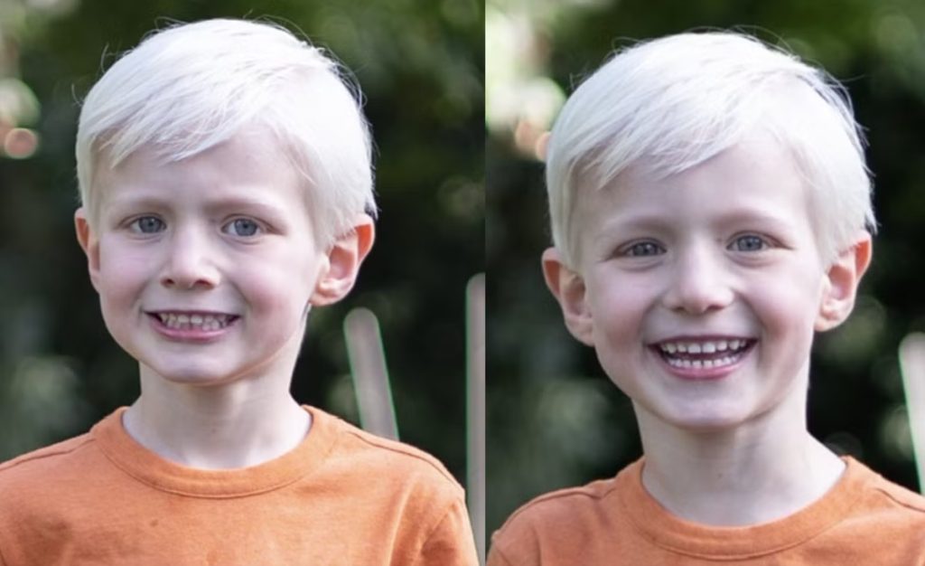Pappas geniale metode for å få sønnen til å smile på skolebildet går viralt