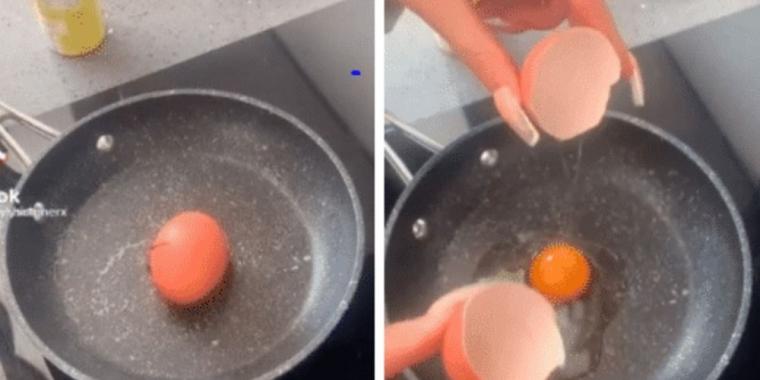‘Genialt’ egge triks går viralt på internett