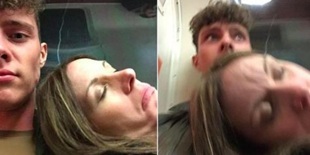 Ung mann deler kleine bilder: Nå ler hele nettet av togturen hans