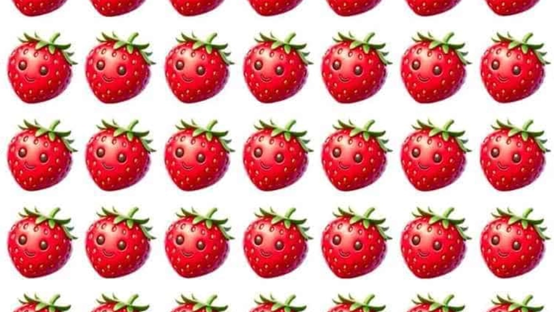 Kan du finne tomaten blant jordbærene på bare 5 sekunder?