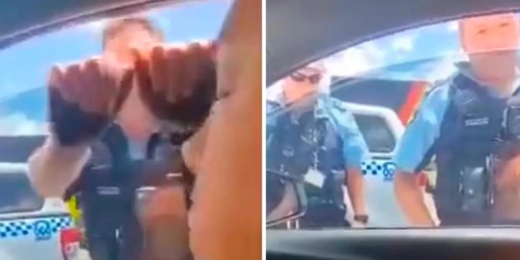 Kvinne nekter å forlate bilen sin: Til slutt har betjenten fått nok og gjør noe drastisk