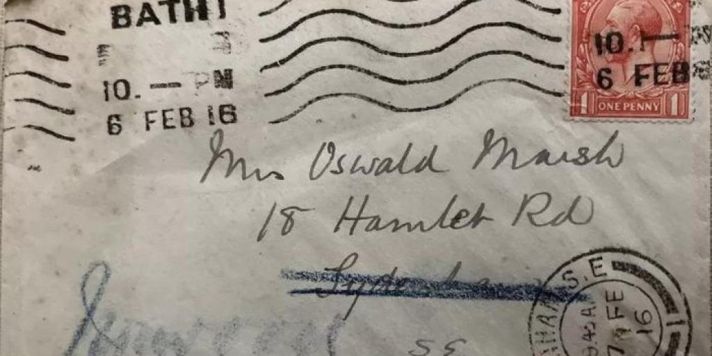 Brevet fra 1916 ble nylig levert til adressen: Da mannen åpnet det, fikk han et stort sjokk.