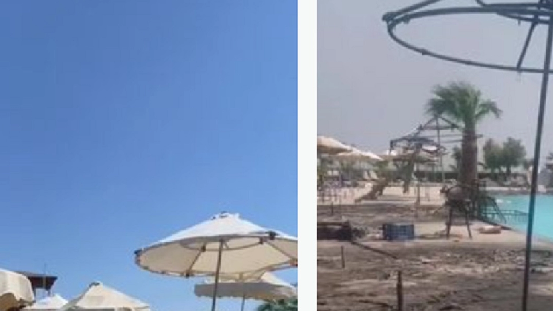 Sjokkerende video: Slik så 5-stjerners feriestedet ut før og etter skogbrannen på Rhodos