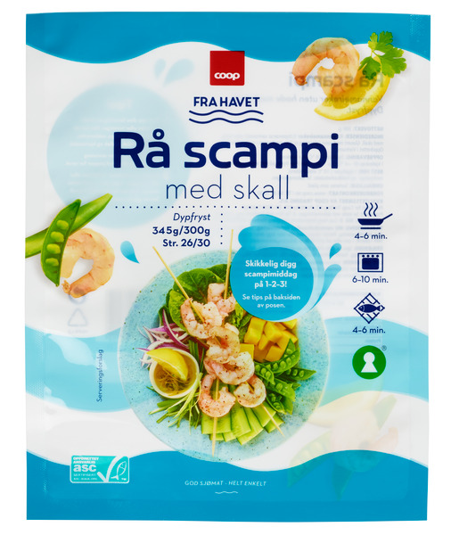 Coop tilbakekaller fryst scampi
