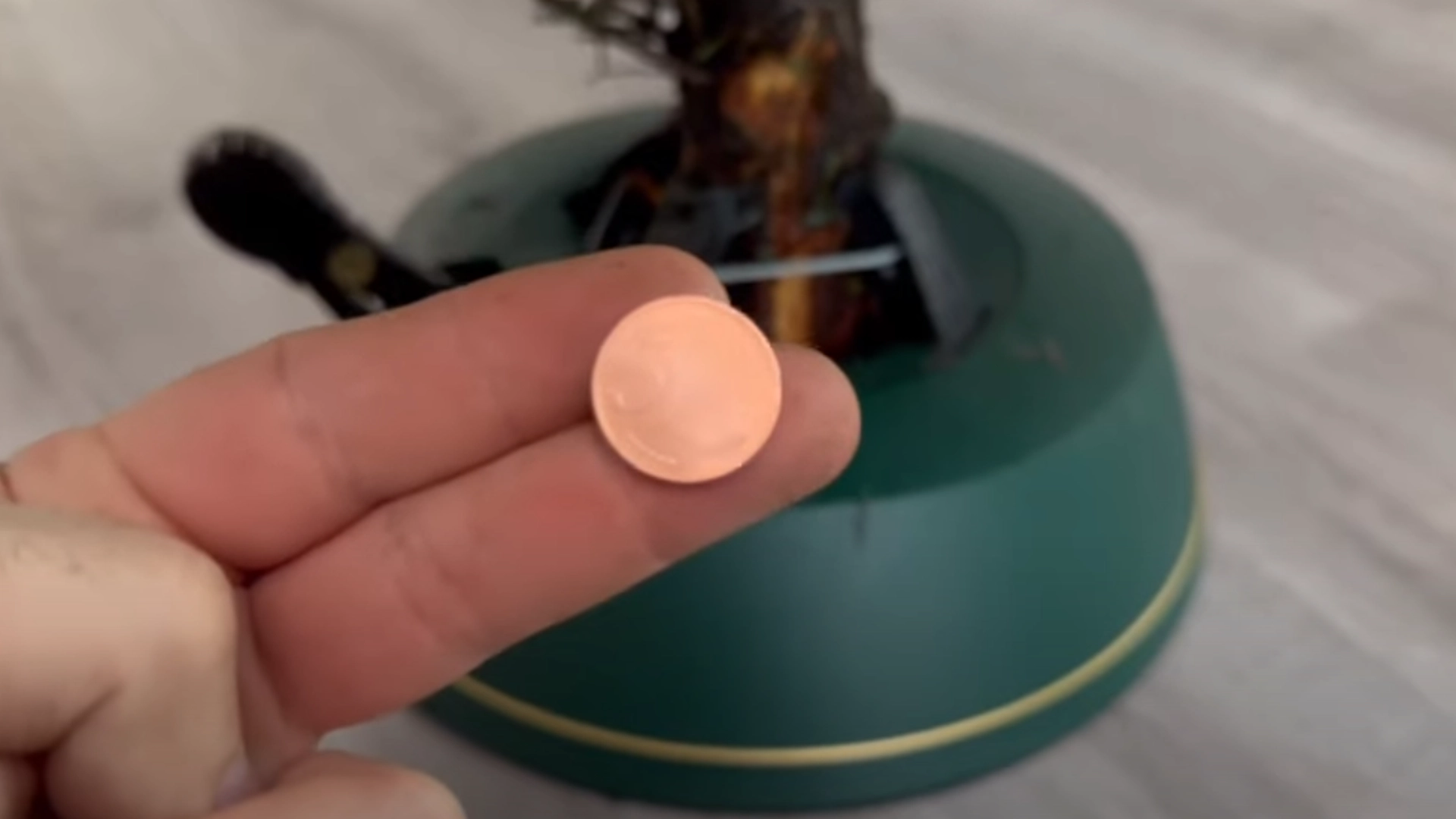 Han legger en mynt under juletreet: Så skjer magien som vil få deg til å gjøre det samme