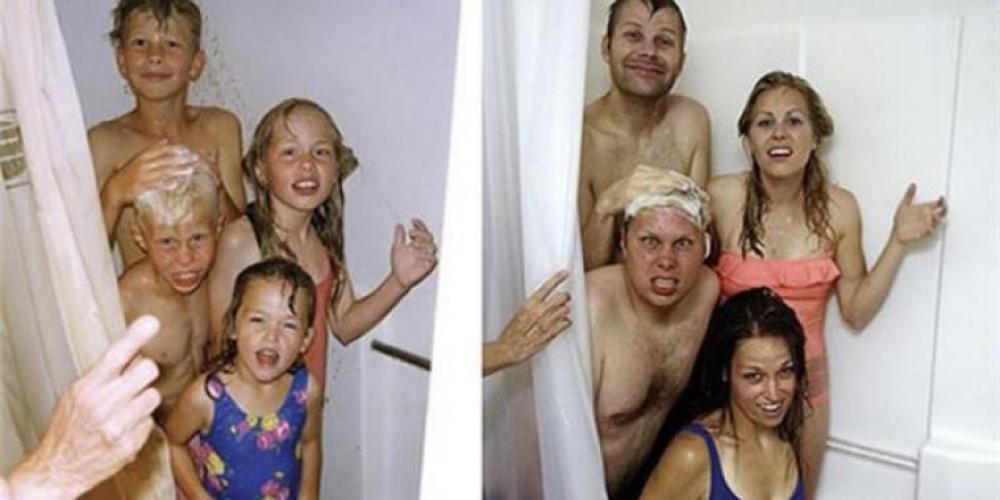 13 søsken gjenskaper sine gamle bilder – dette bør du teste med familien din