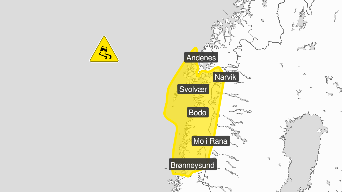 Været i dag: Mange farevarsler om snø i fjellene i nord