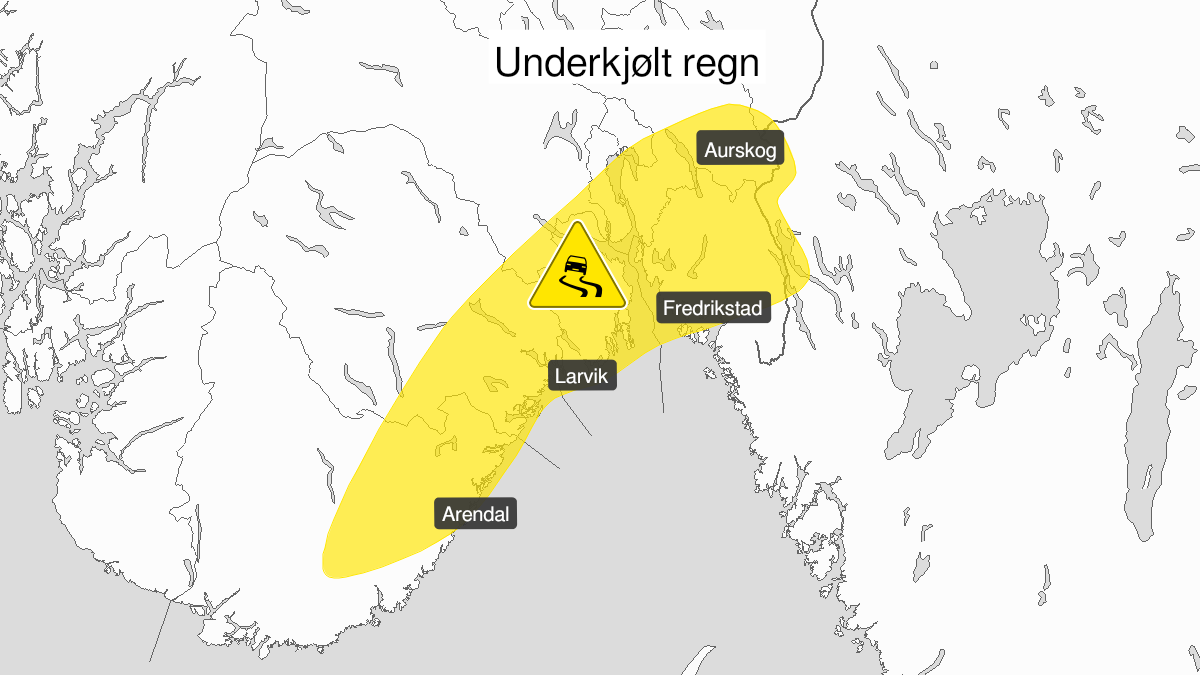 Varsel: Isglatte veier i Sør-Norge – vær varsom!