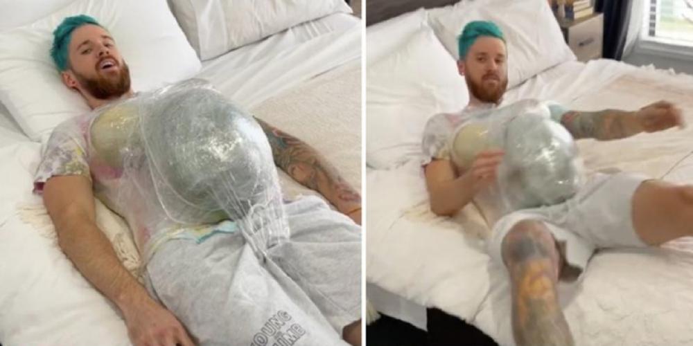 Nybakt far prøver en dag som gravid: Gikk ikke som forventet i det hele tatt
