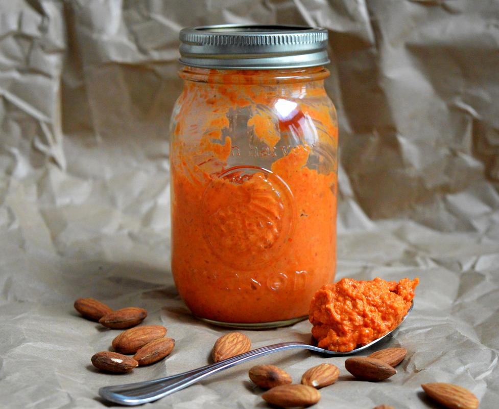 Grillet paprika -og mandelkrem