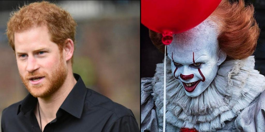 Bilde av prins Harry går viralt: Sammenlignet med klovn fra skrekkfilmer