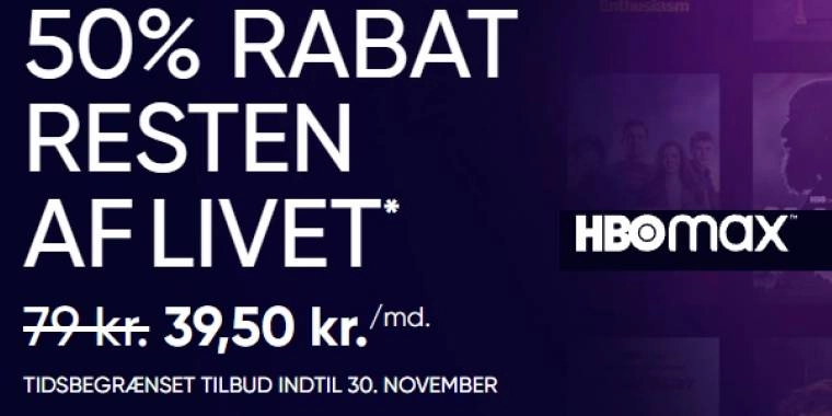 Stort tilbud til alle nordmenn: 50% rabatt på HBO Max resten av livet
