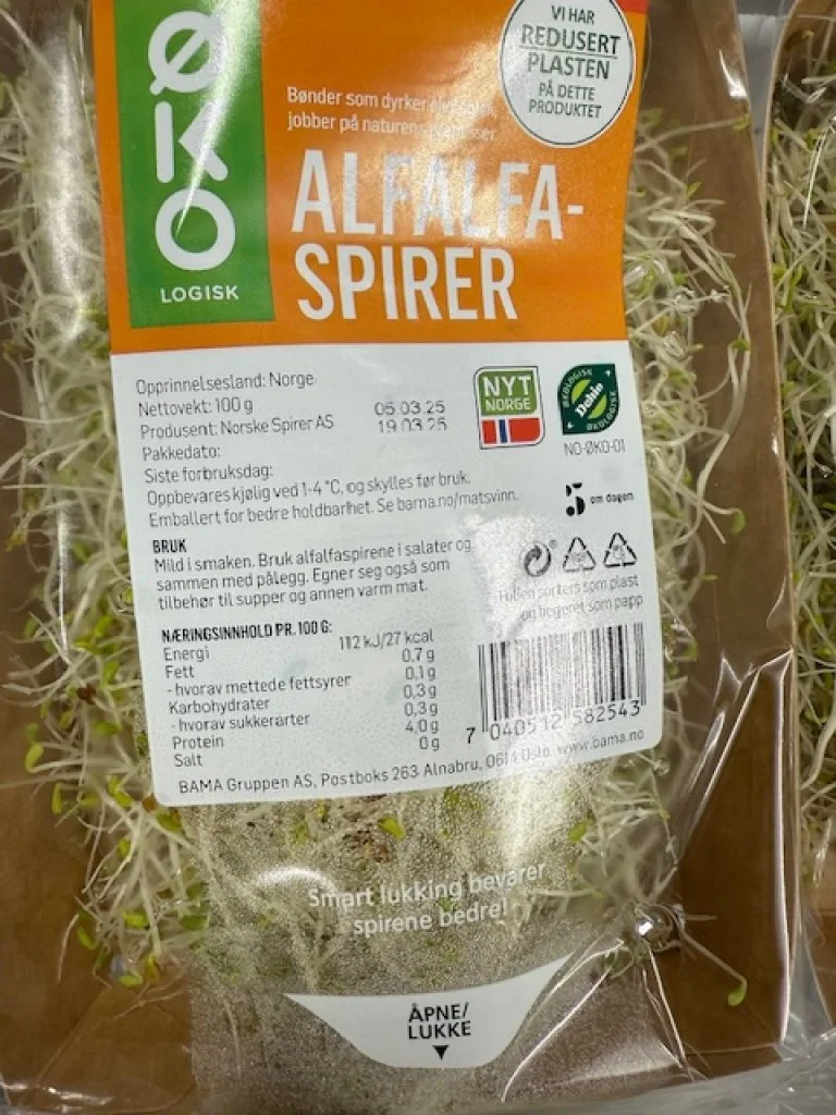 Salmonellafunn: Flere spireprodukter tilbakekalles