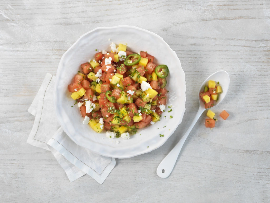 Vannmelon- og mangosalsa – perfekt tilbehør til grillmaten