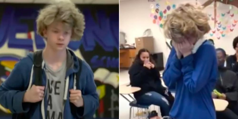 15 år gammelt mobbeoffer bryter sammen når hans nye klassekamerater gjør dette