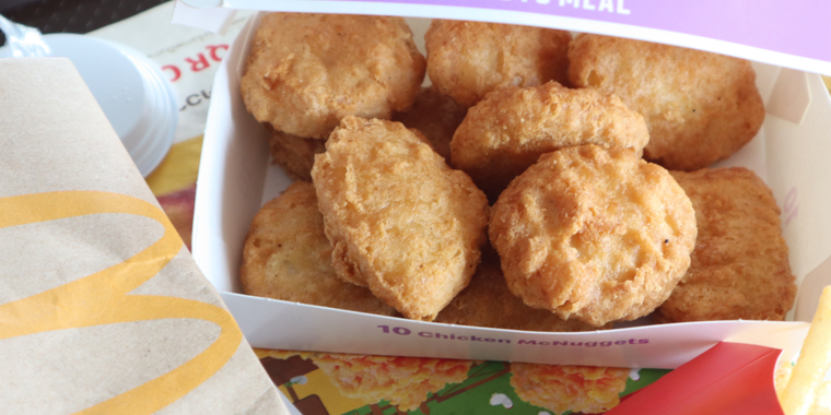 Brannvarm Chicken McNugget utløser millionerstatning