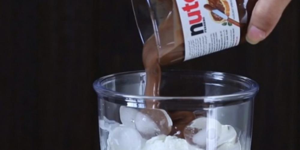 Iskaldt sommertriks med Nutella som får munnvannet til å renne