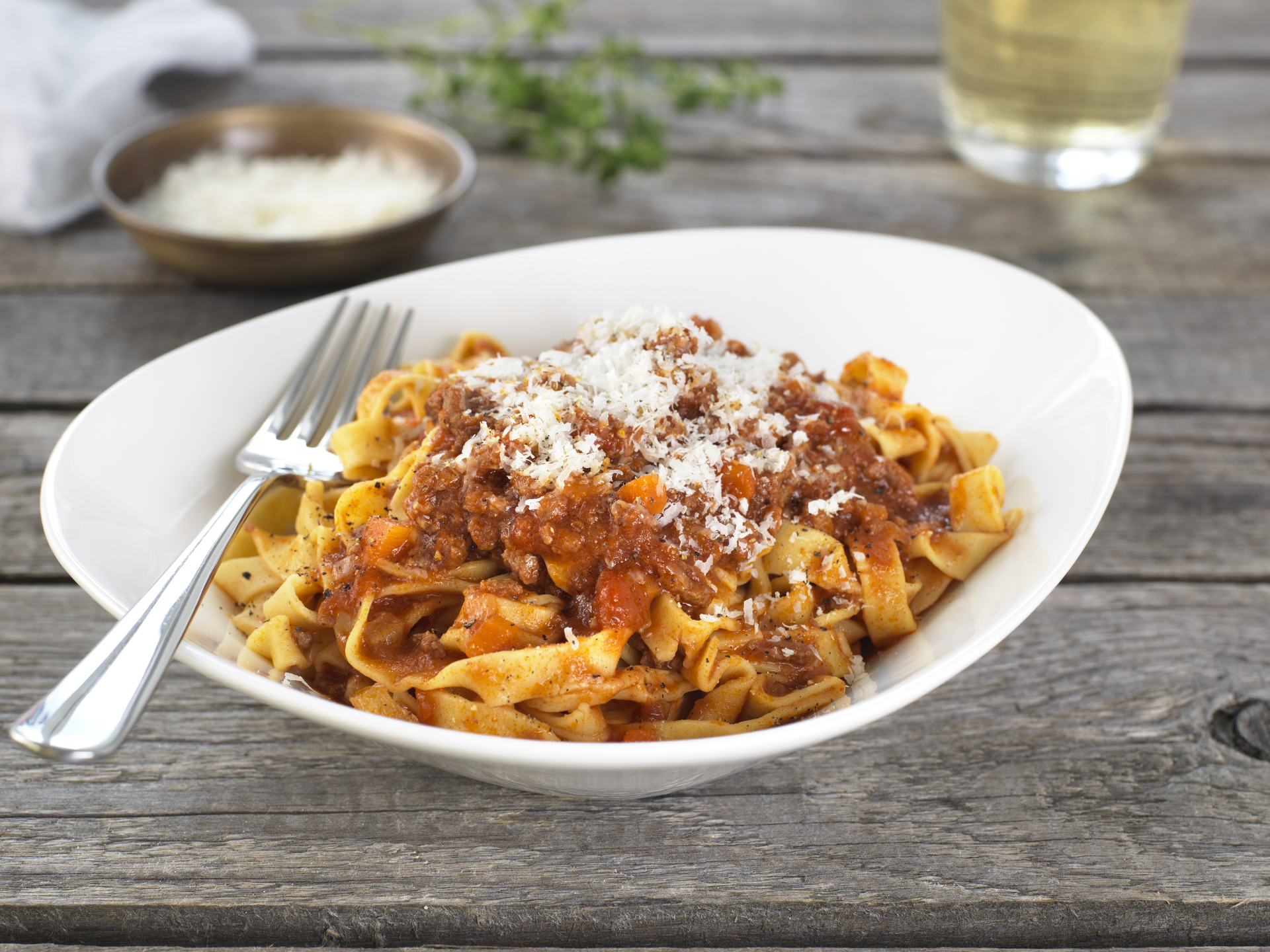 Pasta Bolognese: enkel middag ved stengte matbutikker
