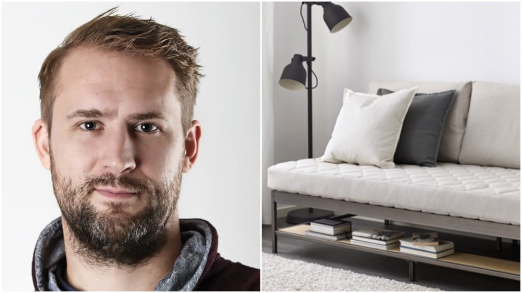 Johan gjorde et uventet funn i sin nye IKEA-sofa: ‘Jeg klarte ikke å la være og le ikke’