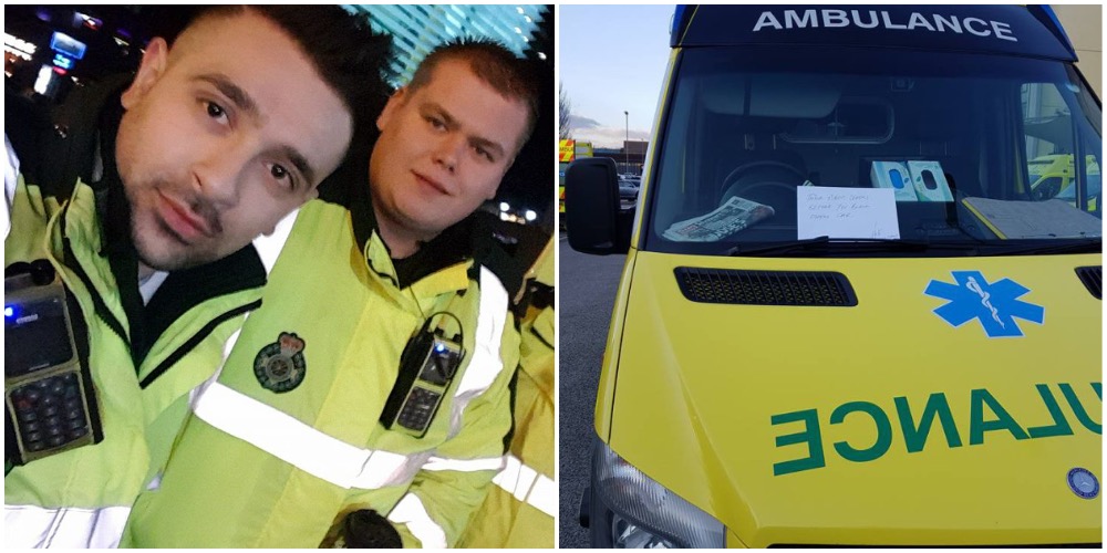 Ambulansearbeidere fant grov lapp på frontruten etter å ha parkert ved sykehus
