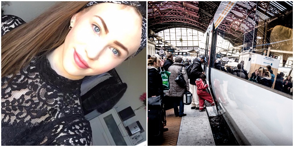 17-årig jente sto i proppfullt tog da hun fikk ubehagelig melding over høyttaleren: ‘Jeg skalv og følte jeg kom til å besvime’