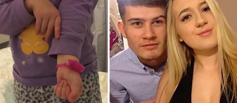 2-årig jente viser stolt frem sin nye klokke: Panisk tante river den av umiddelbart