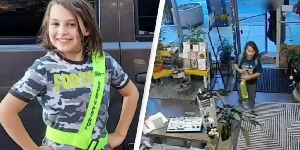10 år gammel gutt unngår kvinne som følger etter han med et smart triks