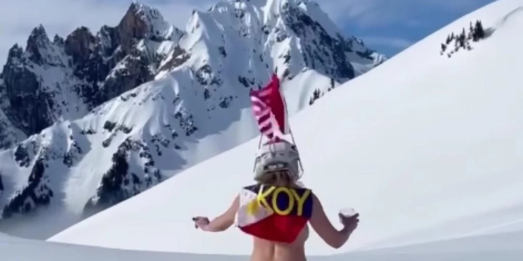 Bare &laquo;jader&raquo; overalt: Populær TV-vert deler vill video fra skitur