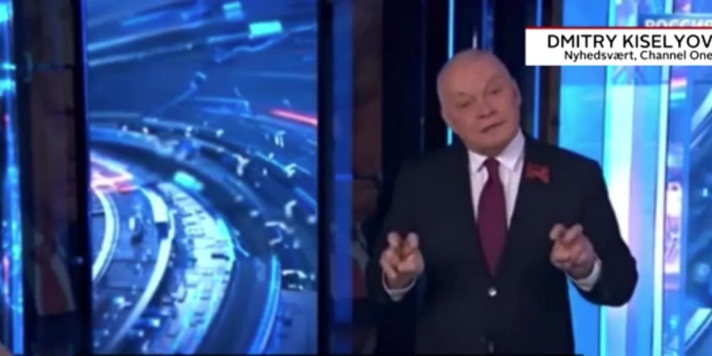 Kringkasting på russisk stats-TV truer med å utslette Storbritannia med ett angrep: «Hvorfor spiller dere smarte?»