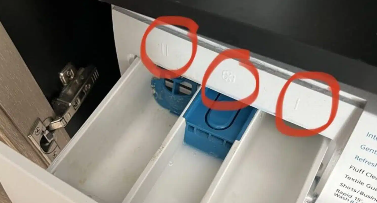 Hva brukes det tredje rommet i vaskemaskinen din til? Få vet det, men her er svaret