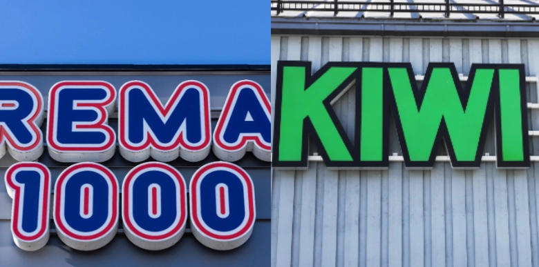 Rema 1000 og Kiwi har begge skiftet logo i dag: Se butikkenes nye logoer